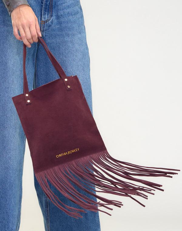 Cynthia Rowley Felicity Fringe Suede Tote