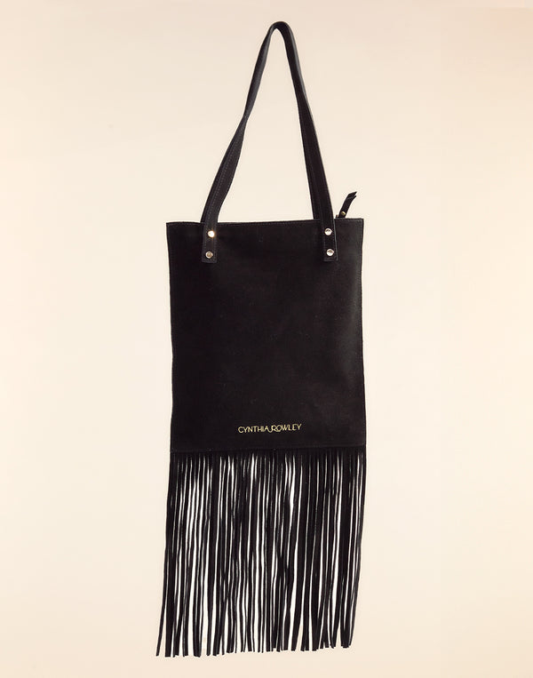 cynthia rowley Felicity Fringe Suede Tote