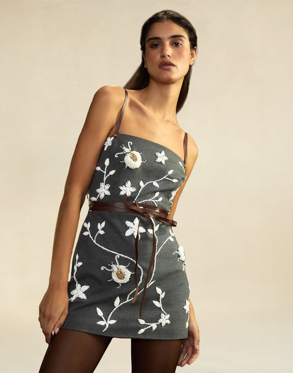 cynthia rowley Fleur Embellished Dress