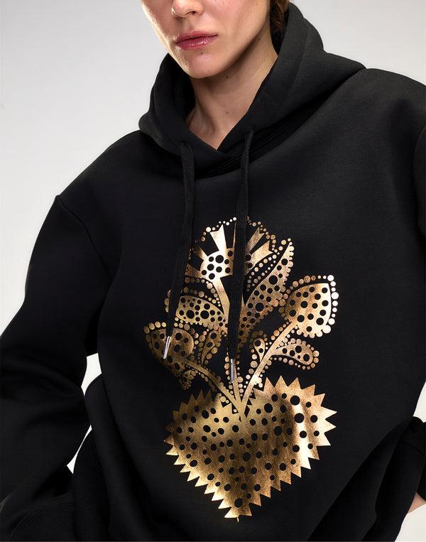 Cynthia Rowley Heart Of Gold Hoodie