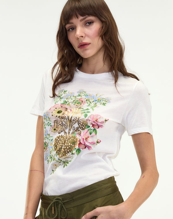 Cynthia Rowley Heart Of Gold Tee