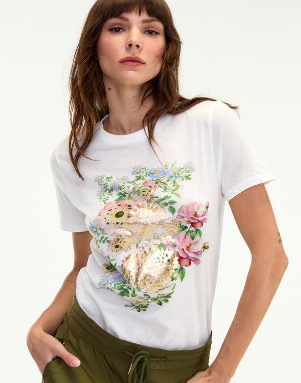 cynthia rowley Heart of Gold Tee