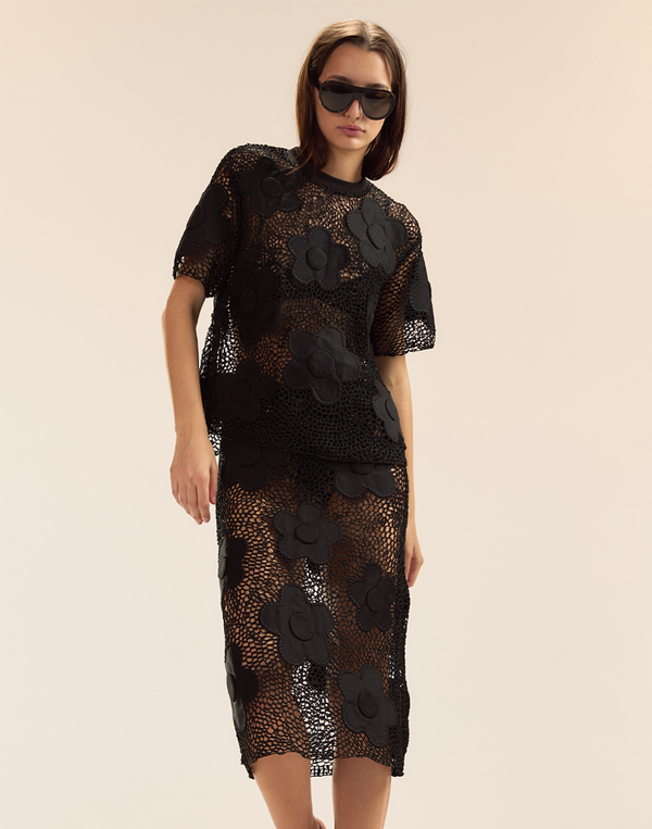 Cynthia Rowley Ibiza Crochet Skirt