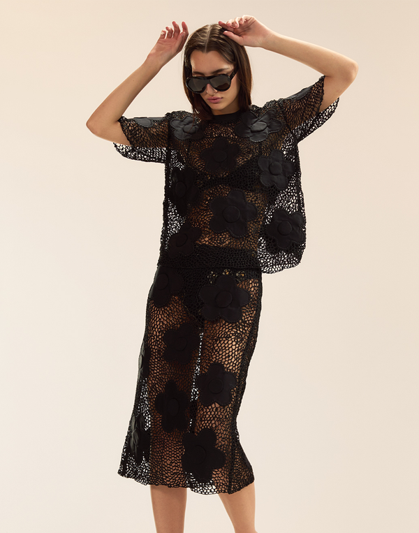 Cynthia Rowley Ibiza Crochet Skirt