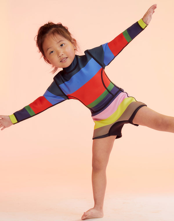 cynthia rowley Kids Stripe Wetsuit