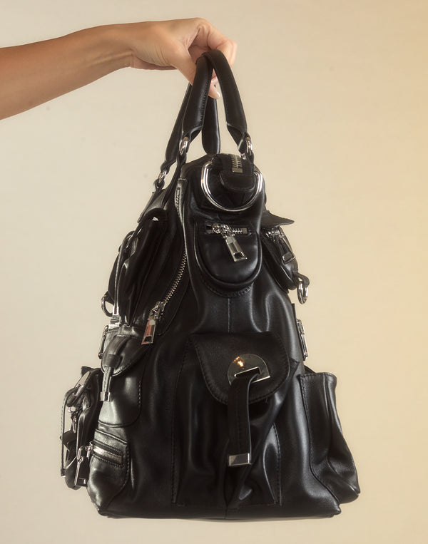 Cynthia Rowley Leather Cargo Pocket Bag