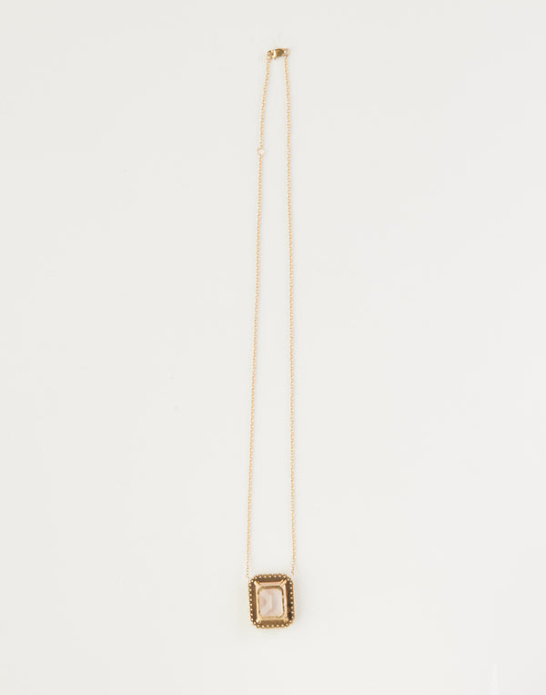 Cynthia Rowley Lemon Quartz With Amethyst Pendant