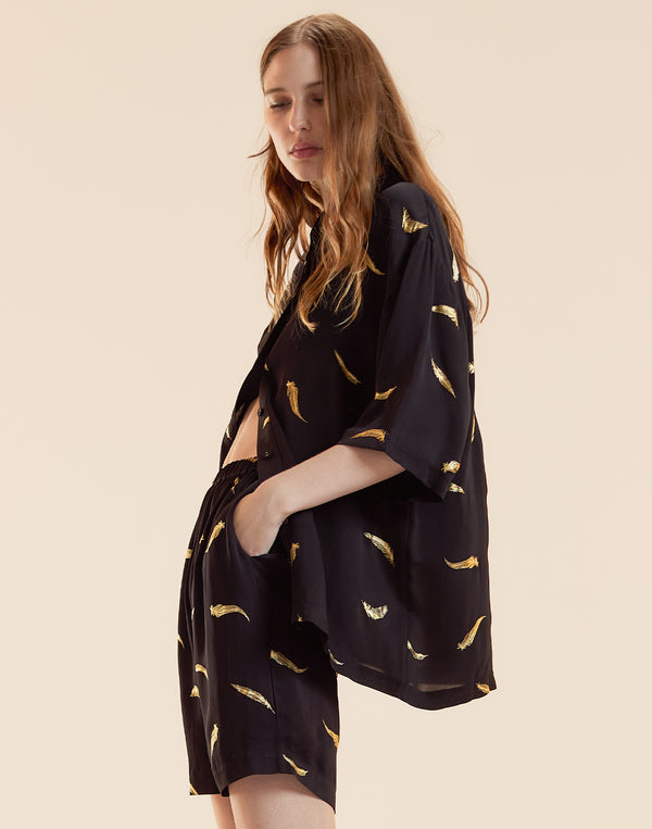 cynthia rowley Light as a Feather Camp Shirt