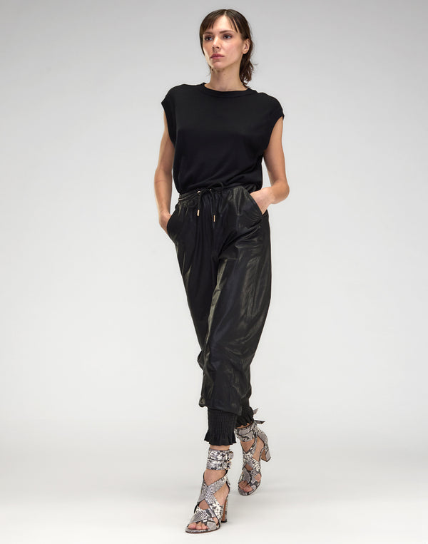 Cynthia Rowley London Leather Joggers