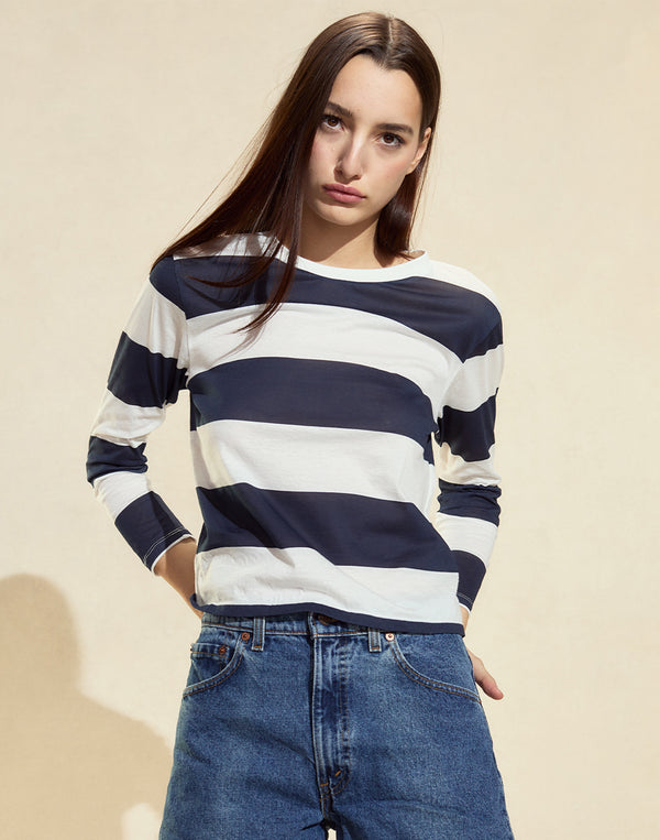 Cynthia Rowley Long Sleeve Everyday Tee