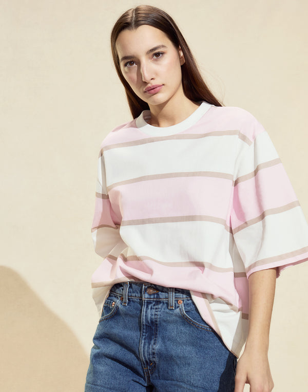 Cynthia Rowley Malibu Striped Tee