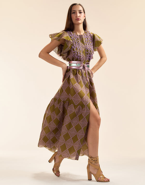 cynthia rowley Mallorca Ramie Kaftan