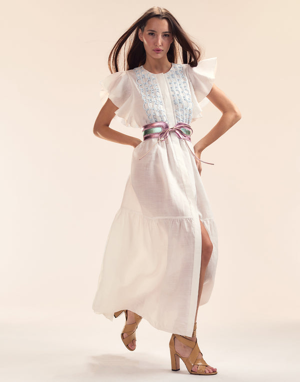 cynthia rowley Mallorca Ramie Kaftan