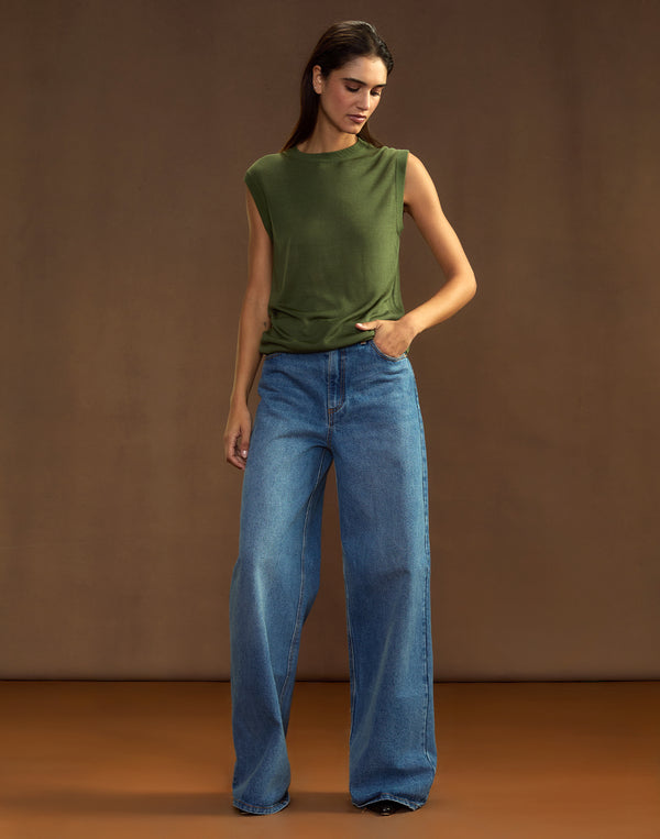 Cynthia Rowley Mica Sleeveless Knit Top