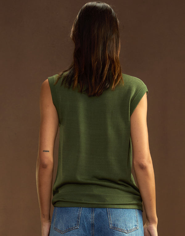 Cynthia Rowley Mica Sleeveless Knit Top