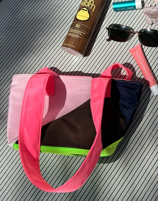 Cynthia Rowley Mini Colorblock Nylon Tote