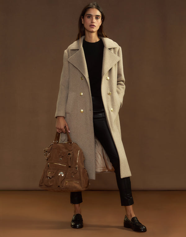 Cynthia Rowley Noa Wool Trench Coat