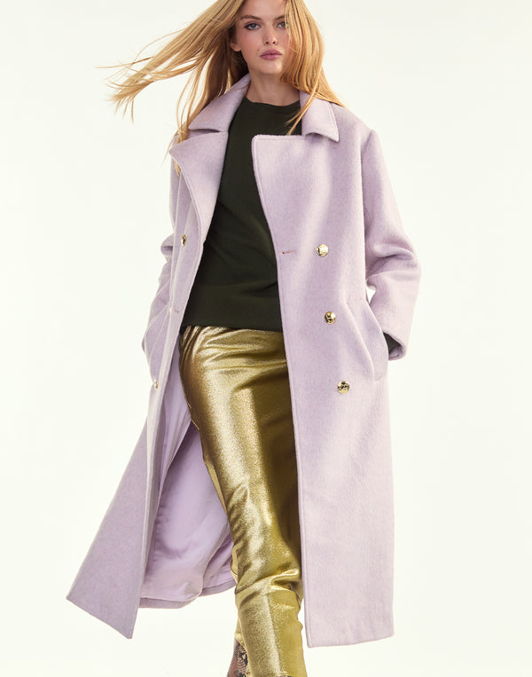 Cynthia Rowley Noa Wool Trench Coat