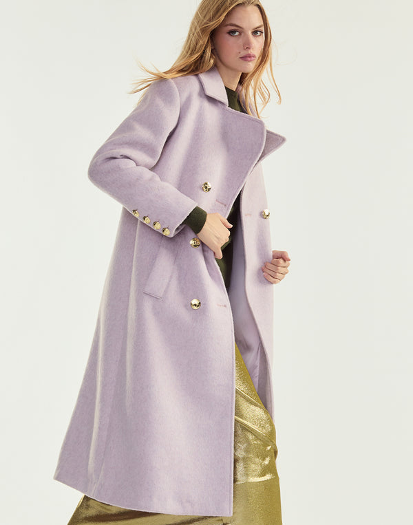 cynthia rowley Noa Wool Trench Coat
