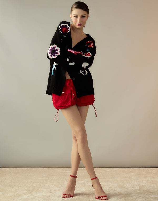 Cynthia Rowley Nylon Cargo Shorts