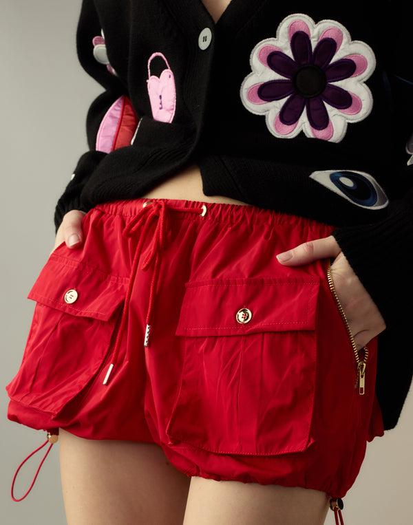 Cynthia Rowley Nylon Cargo Shorts