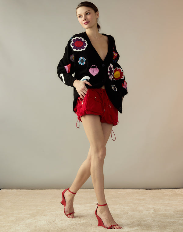 Cynthia Rowley Nylon Cargo Shorts