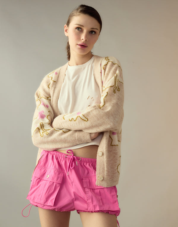 Cynthia Rowley Nylon Cargo Shorts