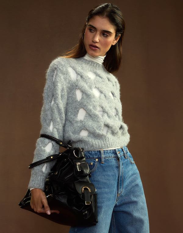 cynthia rowley Open Knit Sweater
