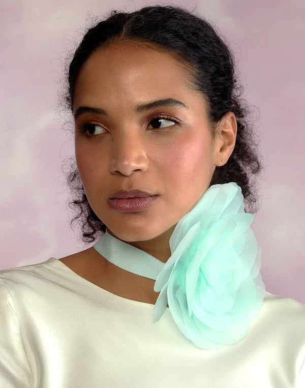 Cynthia Rowley Organza Flower Ties