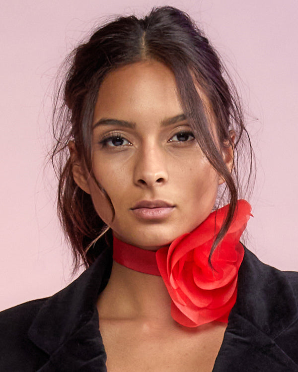 cynthia rowley Organza Flower Ties