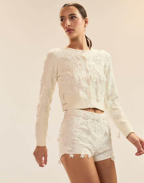 Cynthia Rowley Paloma Shrunken Cardigan