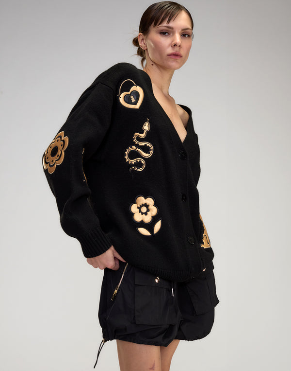 Cynthia Rowley Playful Patchwork Cardigan