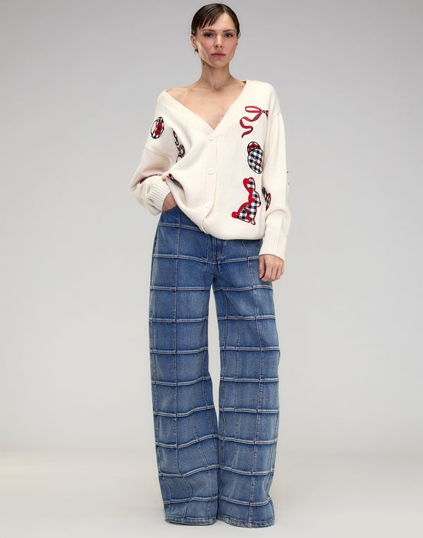 Cynthia Rowley Playful Patchwork Cardigan