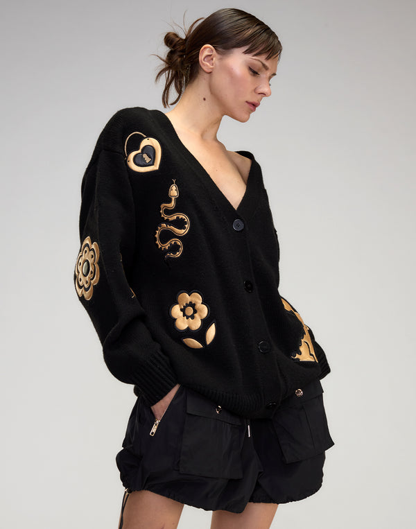 Cynthia Rowley Playful Patchwork Cardigan