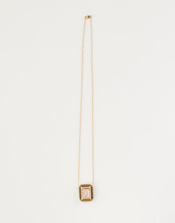 Cynthia Rowley Rose Quartz And Peridot Pendant