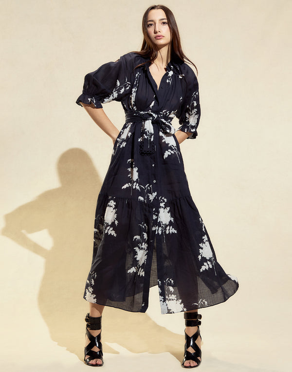 cynthia rowley Rosewood Ramie Dress