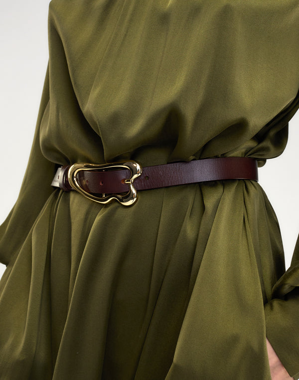 Cynthia Rowley Signature Thin Buckle Belt