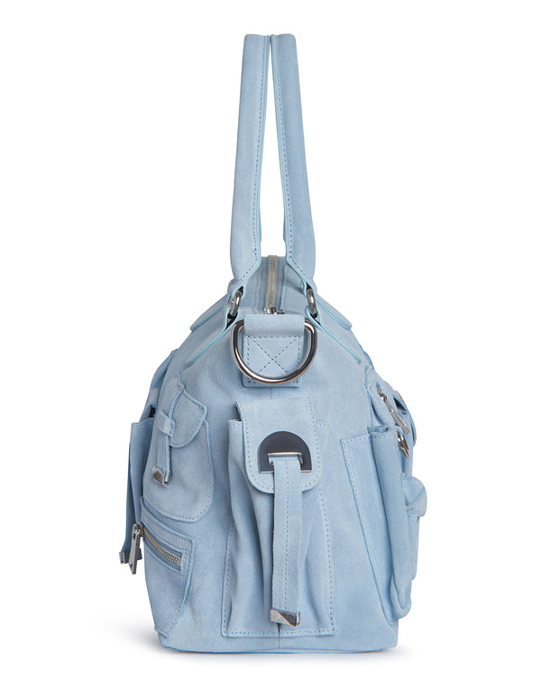 Cynthia Rowley Suede Cargo Pocket Shoulder Bag