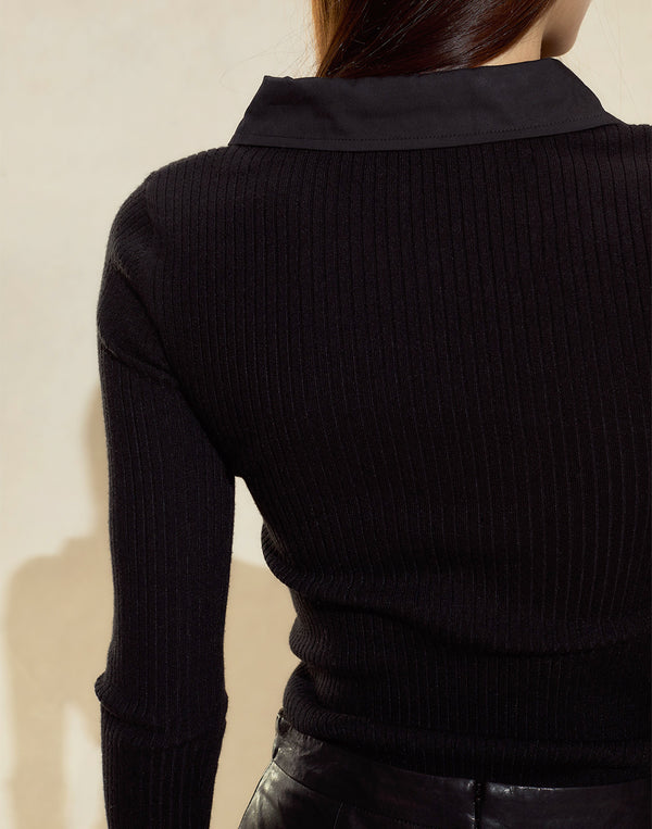 Cynthia Rowley UES Rib Knit Polo