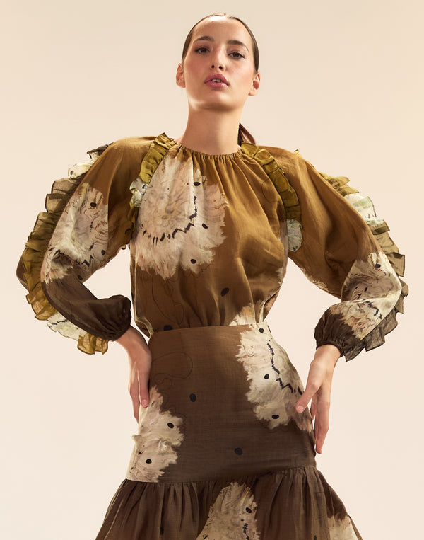 cynthia rowley Umbria Ramie Blouse