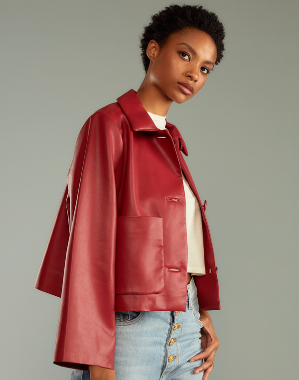 cynthia rowley Vegan Leather Jacket