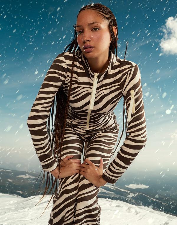 Cynthia Rowley Water Repellent Bonded Ski Suit