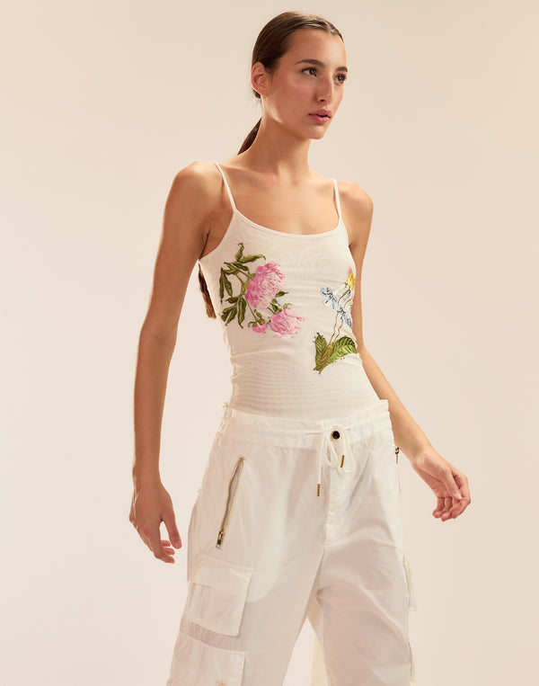 Cynthia Rowley Wildflower Embroidered Cami