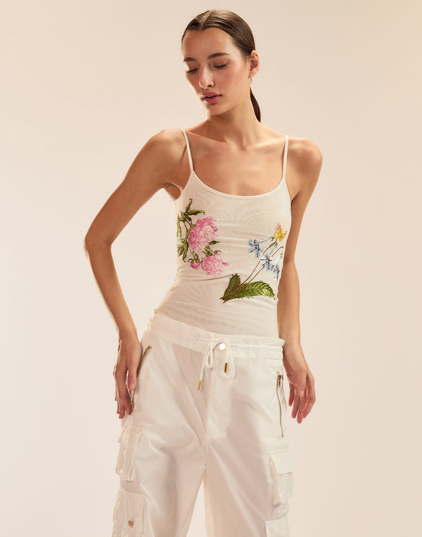 Cynthia Rowley Wildflower Embroidered Cami