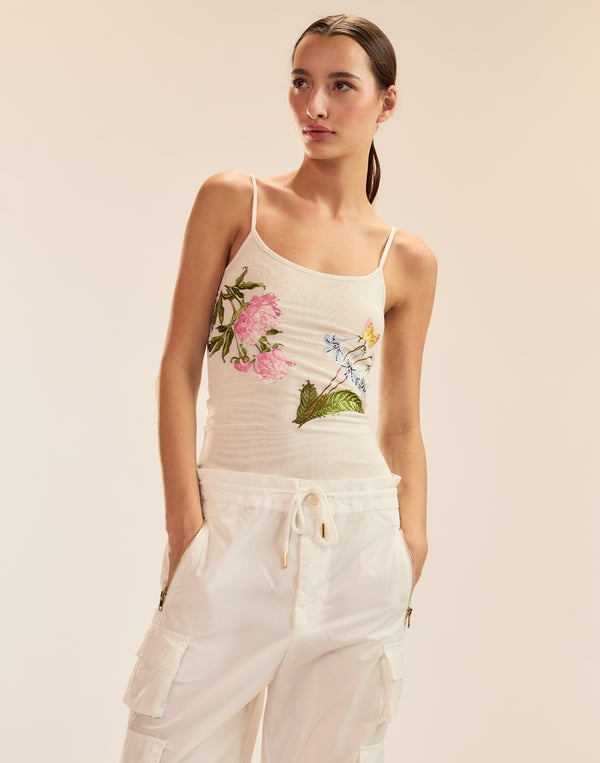 cynthia rowley Wildflower Embroidered Cami