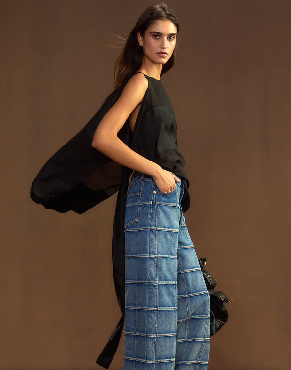 Cynthia Rowley Windswept Silk Blouse