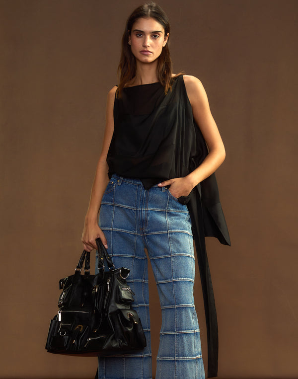 Cynthia Rowley Windswept Silk Blouse