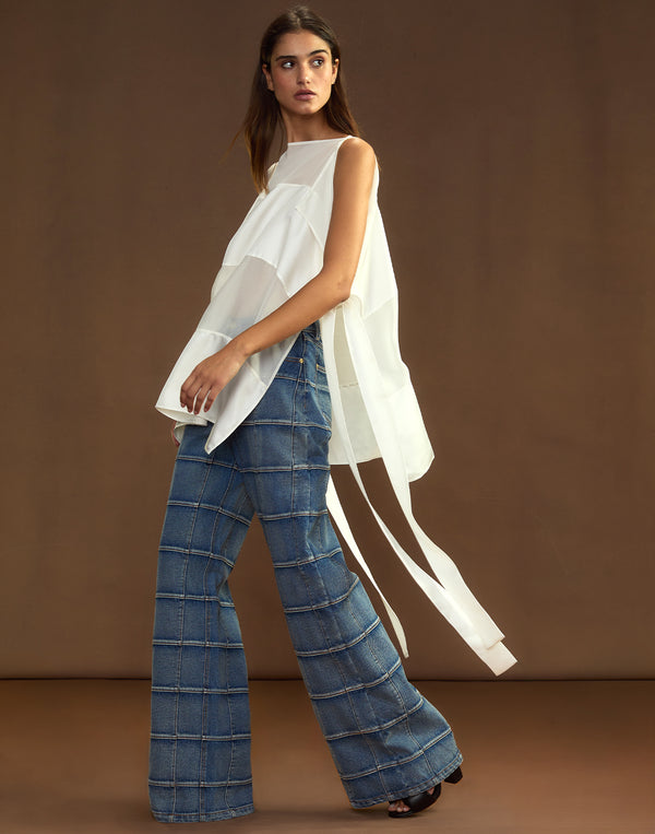 Cynthia Rowley Windswept Silk Blouse