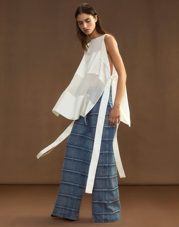 Cynthia Rowley Windswept Silk Blouse