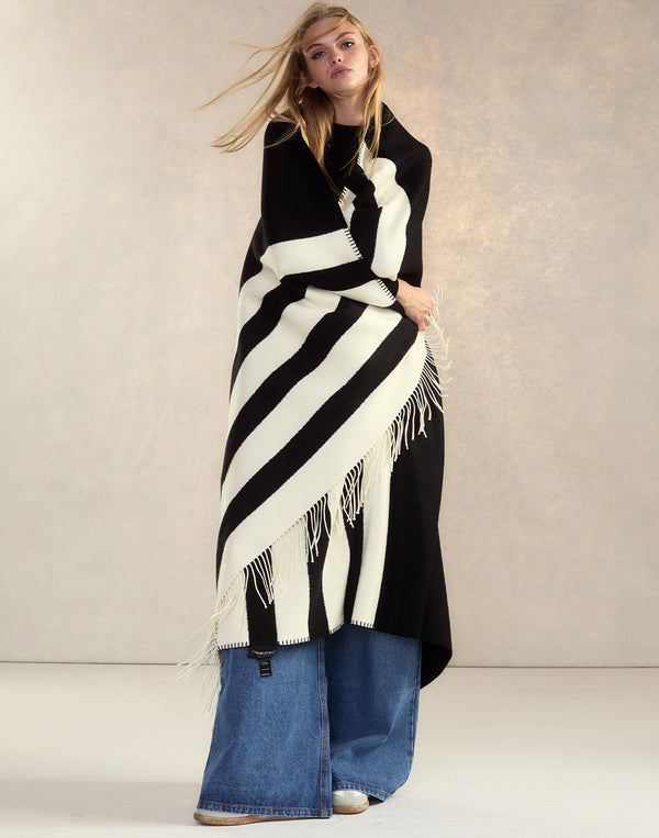Cynthia Rowley Wool Cashmere Blanket Wrap